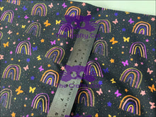 Load image into Gallery viewer, Sunset Rainbows Organic Cotton Spandex Jersey Knit 250 gsm
